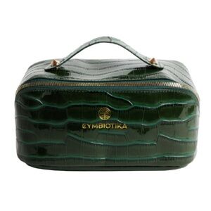 Green Crocodile-Embossed Women's Bag